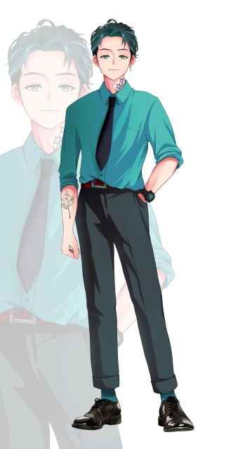 男性　全身絵　立ち絵