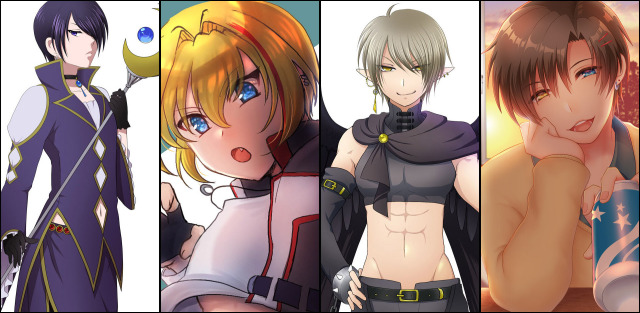 男性、中性的なキャラのサンプル