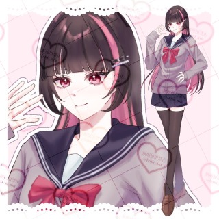 女子学生 立ち絵 サンプル