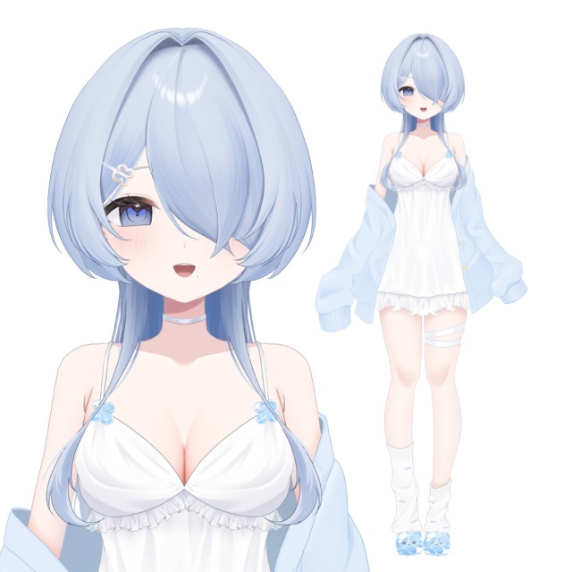 Live2d用パーツ分けイラスト