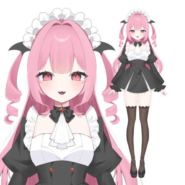 Live2d用パーツ分けイラスト