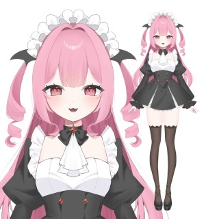 Live2d用パーツ分けイラスト