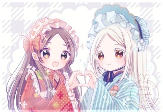 等身イラスト2人