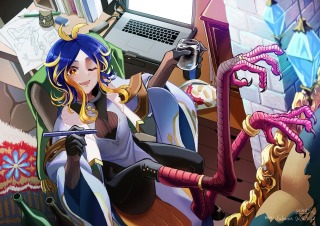 オリジナルキャラクターのイラスト