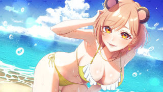 日ノ熊はくび様水着イラスト