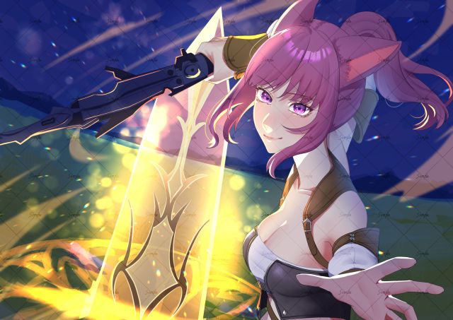 夜城るな様活動用一枚絵