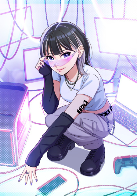 背景有り一枚絵