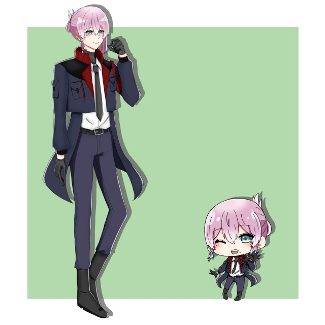 オリジナルキャラクター立ち絵イラスト