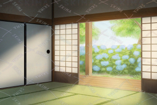 自主制作（和室背景）