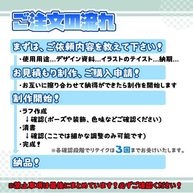 ※制作の流れや注意事項※
