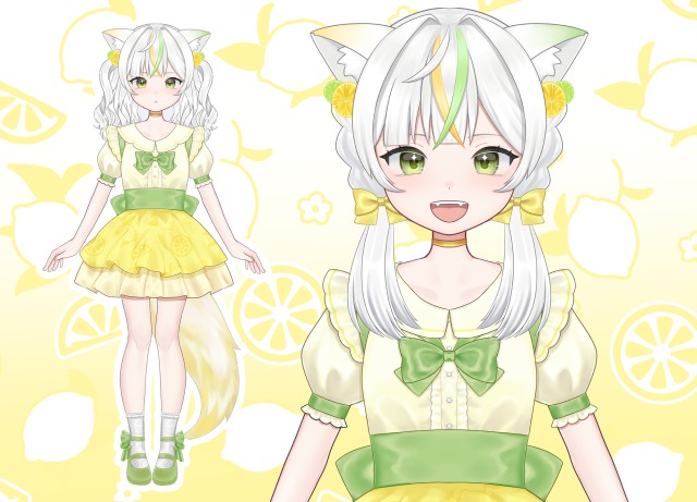 レモンライムな猫ちゃん