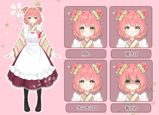 和風喫茶メイドLive2Dモデル