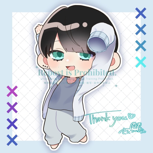 1000人突破記念のお祝いイラスト