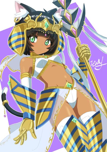 ネコミミ褐色エジプト娘