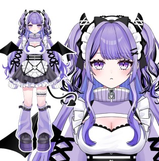 女性Vtuberモデル立ち絵