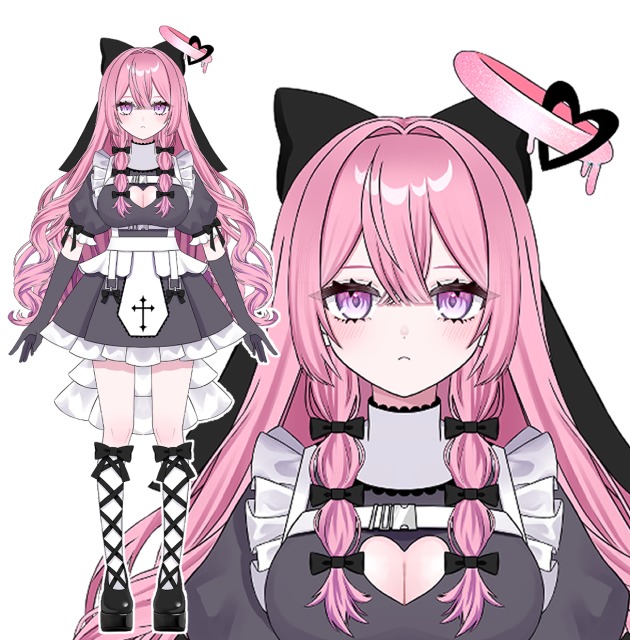 女性Vtuberモデル立ち絵