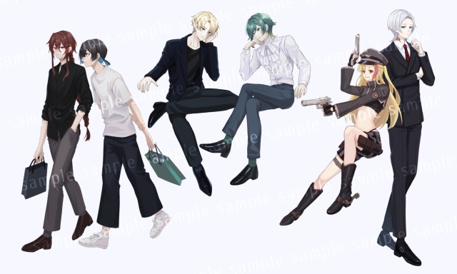 合わせ立ち絵サンプル【納品済みご依頼品】