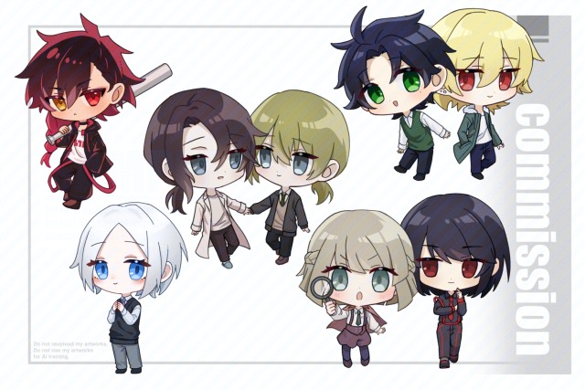 デフォルメ立ち絵サンプル【納品済みご依頼品】