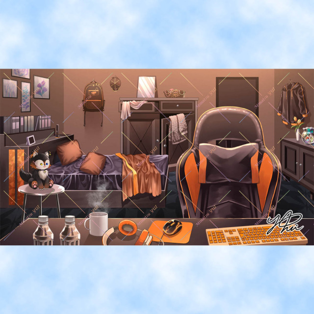 【依頼】YouTube 配信部屋イラスト