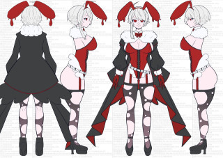 雪月美琴(バニー)デザイン案