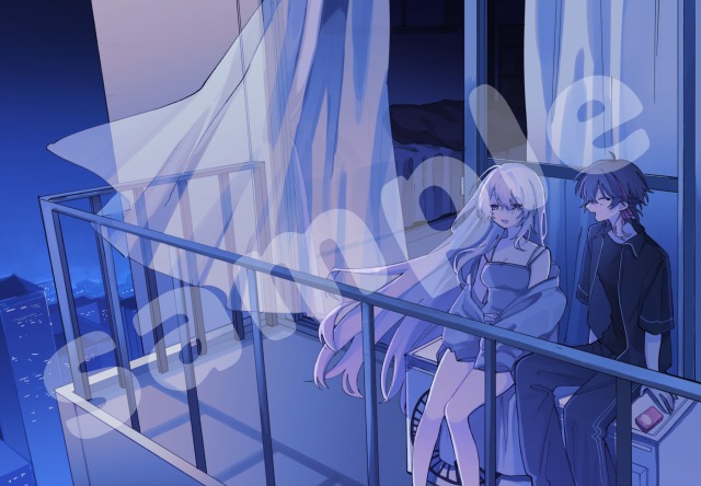 一枚絵イラスト