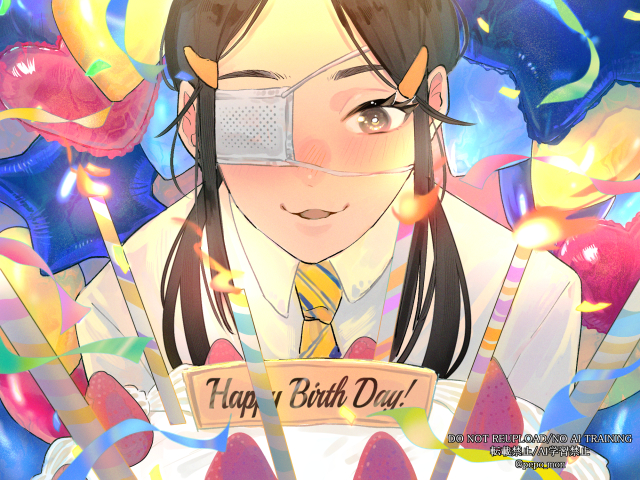 【一枚絵】誕生日イラスト