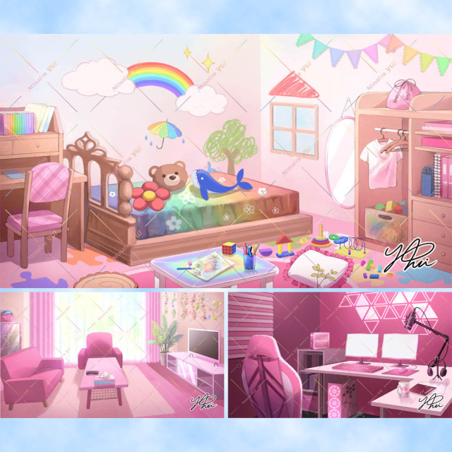 【依頼】YouTube 配信部屋イラスト