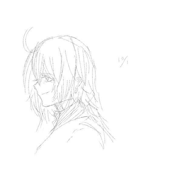 sample　ラフ線画