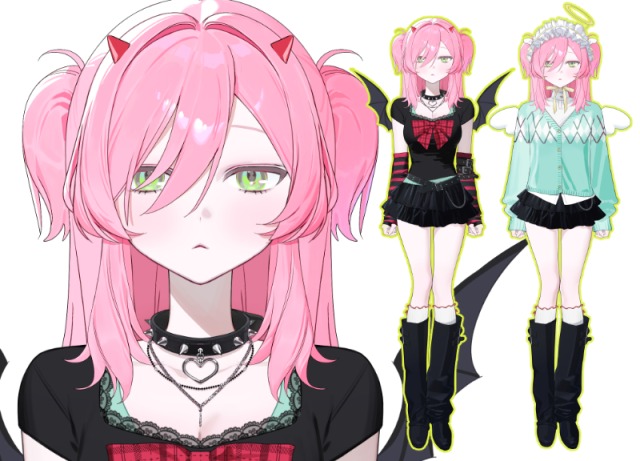 天使のコスプレをする悪魔ちゃん