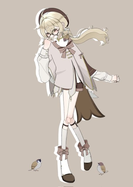 キャラクターデザイン･立ち絵イラスト 例