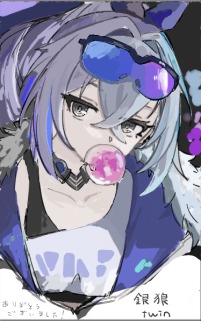 絵チャ　スターレイル　銀狼