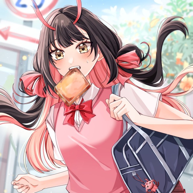 一枚絵、半身イラスト