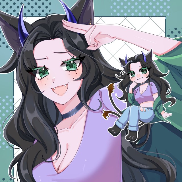 【商業利用対応】SD付き半身、全身イラスト