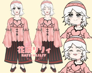 自作Vtuber　花底リリィイラスト