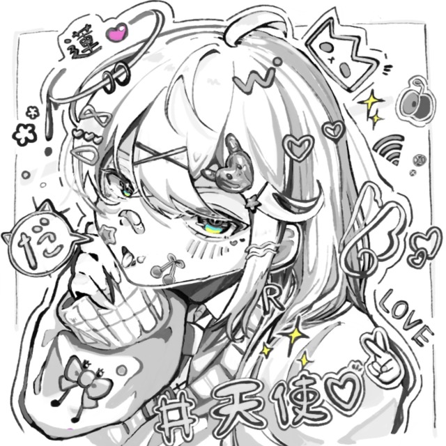 モノクロイラスト