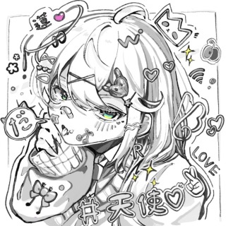 モノクロイラスト