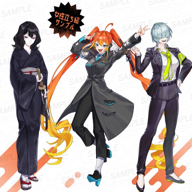 女性立ち絵サンプル