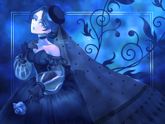 ダークな雰囲気の女性