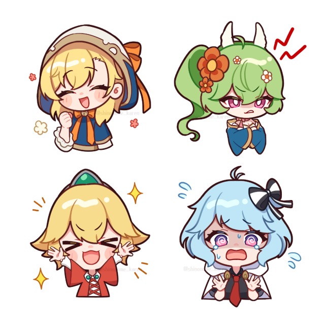 ガーディアンテイルズ　スタンプ風FA