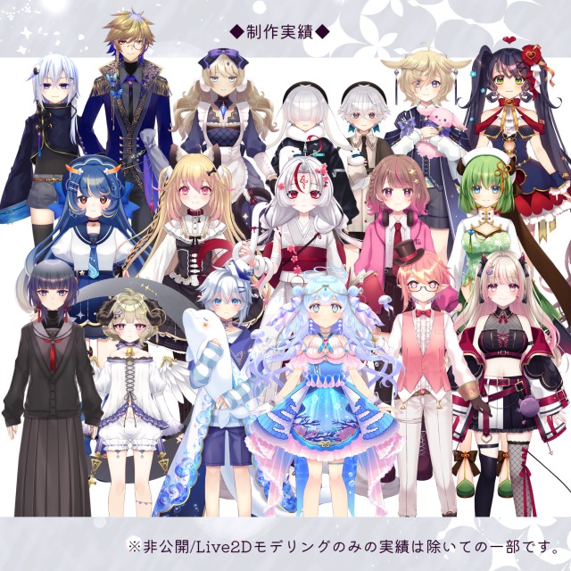 Live2D用立ち絵/パーツ分け