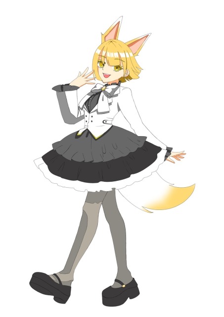 歌い手様のキャラデザ・狐モチーフ