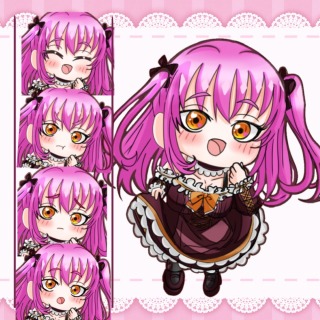 「ピンク髪の女の子」