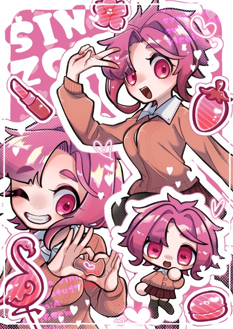 ステッカー風イラスト