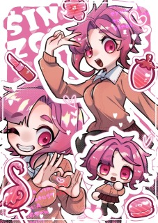 ステッカー風イラスト