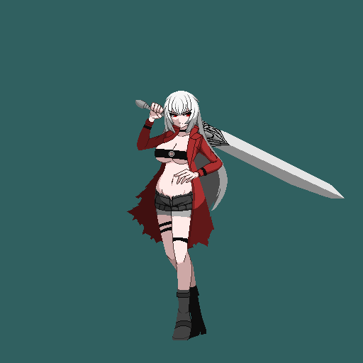 うちの子のドットアニメーション