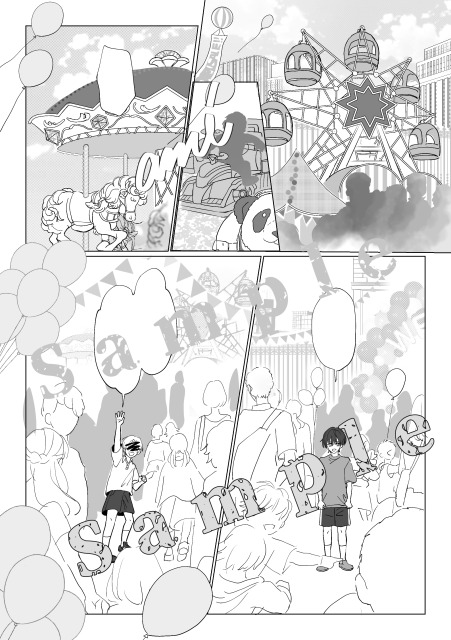 「うちのこマンガ」モノクロ　サンカヨウ様ご依頼品