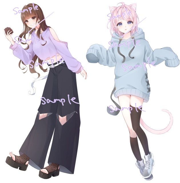 ◀なみゆ様立ち絵  opt販売立ち絵▶︎