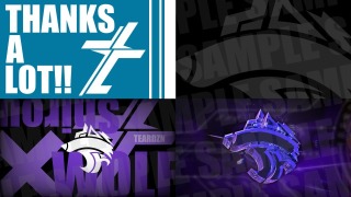 夜口紫狼 様宛 ロゴ＋壁紙