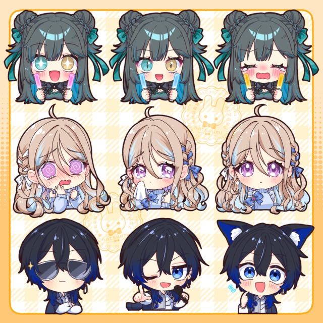 ミニキャラステッカー