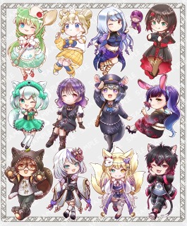 作成させていただいたミニキャラたち